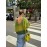 Women'S Elegant French-Inspired V-Neck Long Sleeve Cardigan - Gradient Green to Yellow, Open Front Design, Lightweight & Breathable for Spring/Fall, Perfect for Casual or Stylish Outfits, Spring Outerwear, Relaxed Fit, Soft Texture, Women Jumper And Sweater, Jumper Women Winter, Fall-autumn Clothe For Women, Pink Jumper, White Pink Fabric Strip, Off-shoulder Long Sleeve, Asymmetric Mustard Sweater, Winter For Women Outfit