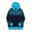 Women'S Elegant Hooded Sweatshirt - & Teal Color Block Pullover with Snowflake Pattern, Cozy Winter Sweater for Everyday & Formal Outfits