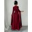 Women'S Elegant V-Neck Maxi Dress with Pearl Accents - Long Formal Party Wedding Guest Dress, Flattering Fit for Summer Events, Formal Events, Parties, Wedding Guest Attire, Vneck Design, Flowy Fabric