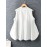 Plus Size, Women's Plus Size Vintage Blouse - Lightweight Elegant Shirt with Front Button Closure, Floral-like Patterns, Soft Pink/ Pastel color - Loose Fit Non-Stretch Blouse for Office, Formal Events, Casual Attire - Machine Washable Women's Tops, Summer Fashion, Mandarin Collar, Delicate Embroidery, Sleeveless Top, Fashion Lovers