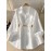 Plus Size - Plus Size, Women'S Plus Size Elegant Long Sleeve Button-Up Shirt - Non-Stretchy Formal & Casual Blouse, Machine Washable Office & Everyday Tops for Women, Classic Collar Button Front Placket, All-Season Professional & Everyday Blouse, Versatile Top, Sophisticated Design, Durable Material, Stylish Top, Fashion Lovers